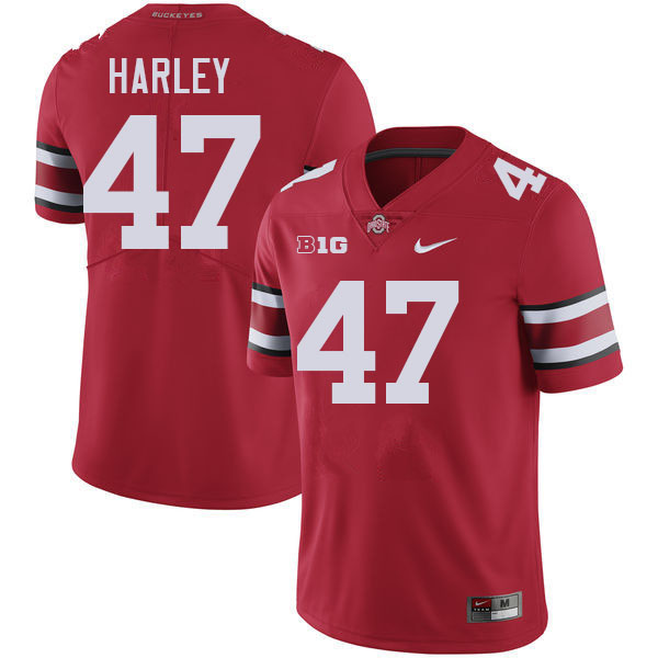 Chic Harley Ohio State Buckeyes Jersey College Football Uniforms-Red